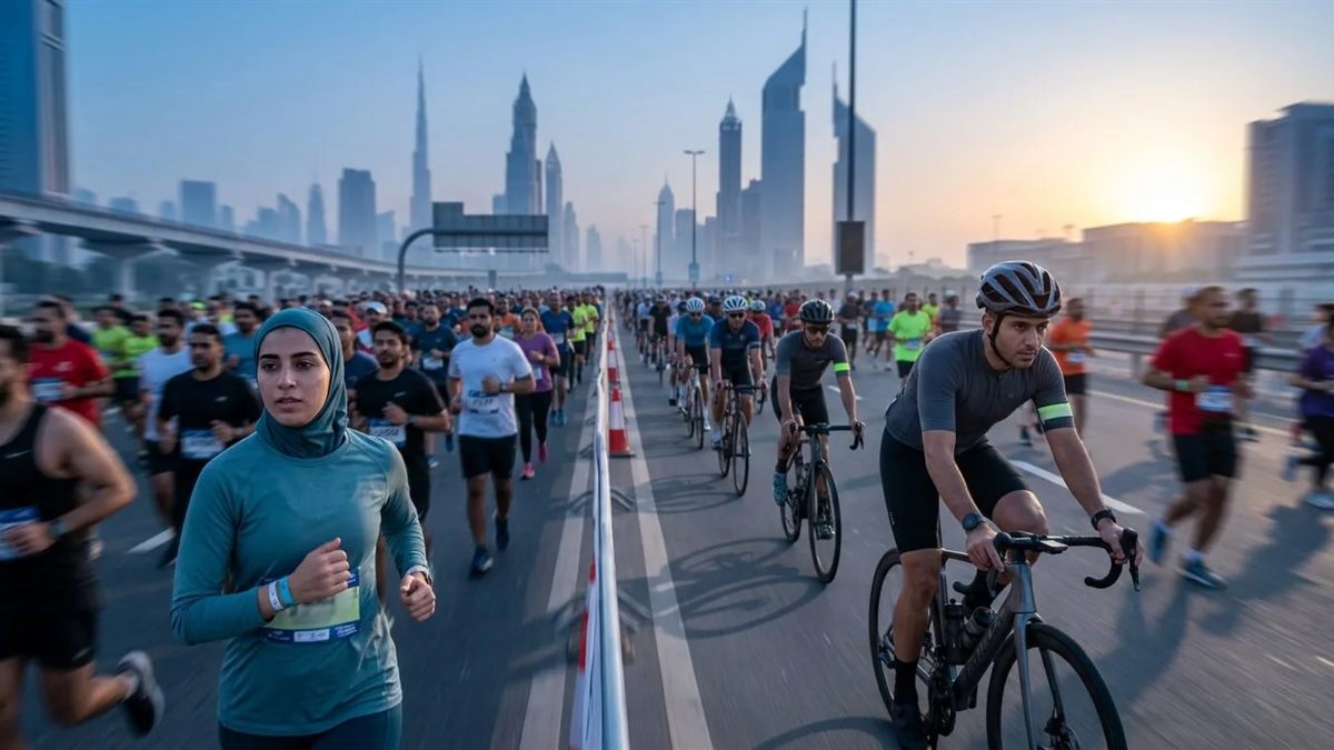 What to wear for Dubai Run and Dubai Ride 2026 — dawn layers, secure pockets, reflective details and cycling shorts